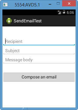 Android - Sending Email