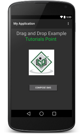 simple android app tutorial message