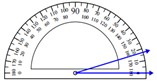 Measuring an angle with the protractor 1.2