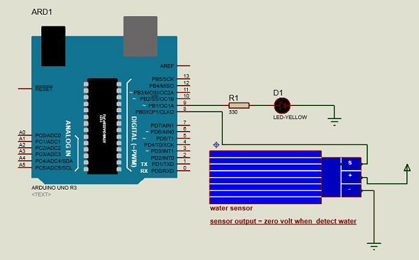 Water Sensor Circuit Connection