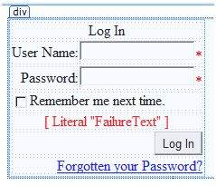 PasswordRecovery control