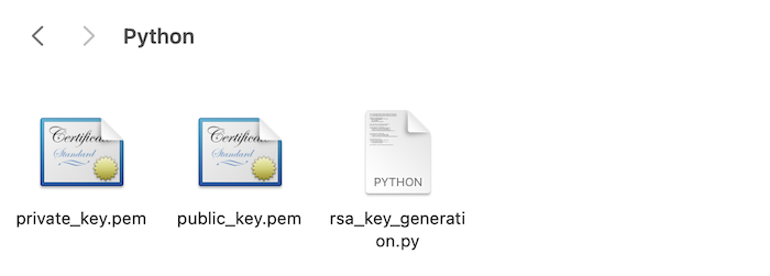 RSA keys implementation