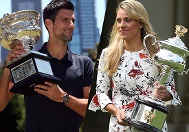 Novak Djokovic  and Angelique Kerber