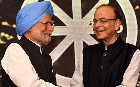 Manmohan Singh and Arun Jaitley