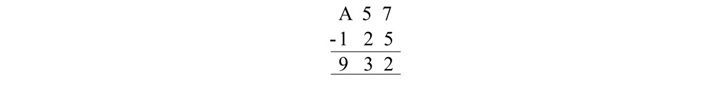 Hexadecimal Subtraction