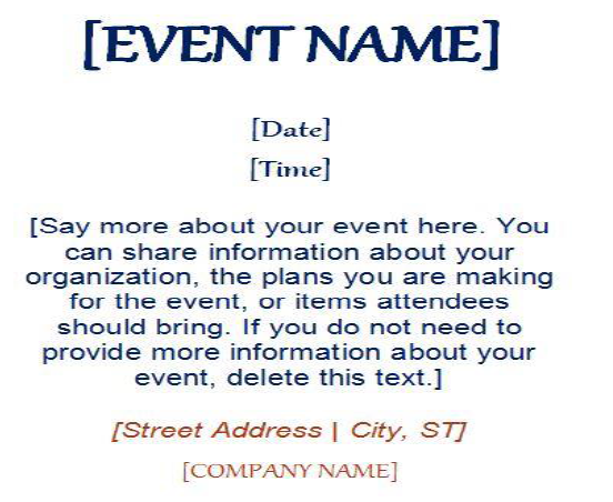 Event Name