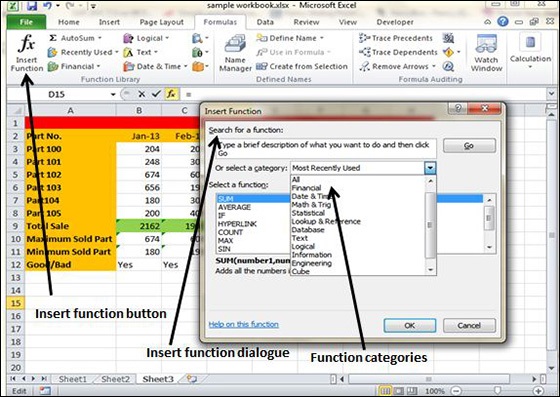 percent microsoft excel functions