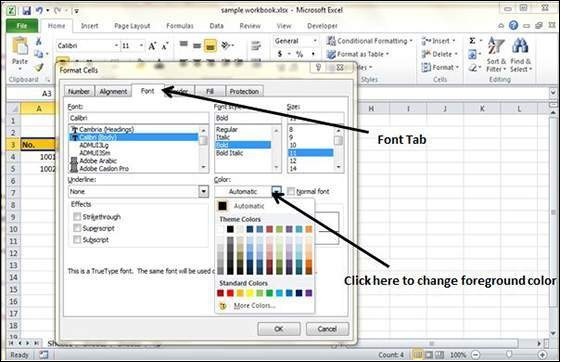 ms excel 2011 for mac change background color based on a cell