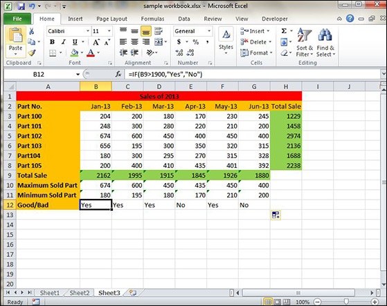 microsoft excel if functions