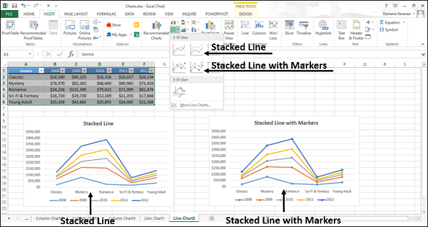 how to change chart markers in excel