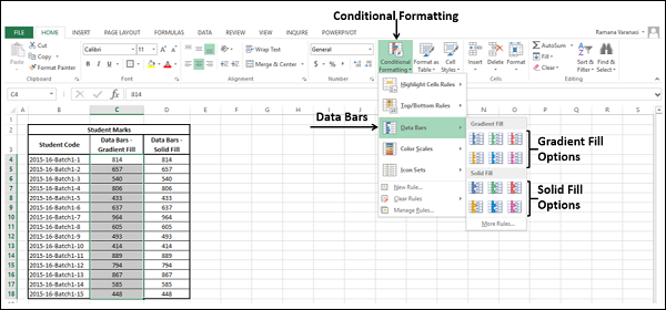 Excel Data Analysis - Conditional Formatting