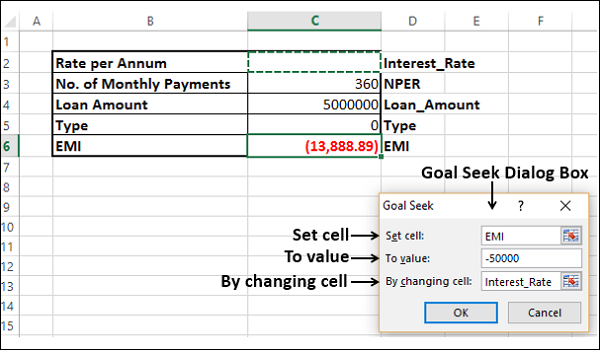 how to usehow to use goal seek excel
