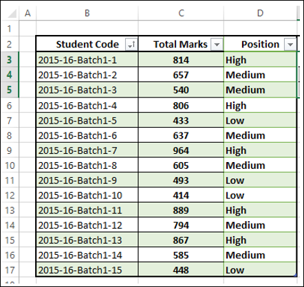 Excel Data Analysis - Sorting
