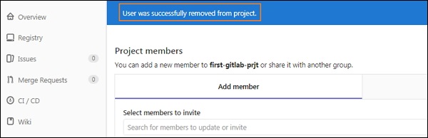 GitLab Remove User