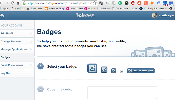 Create and Embed Badges