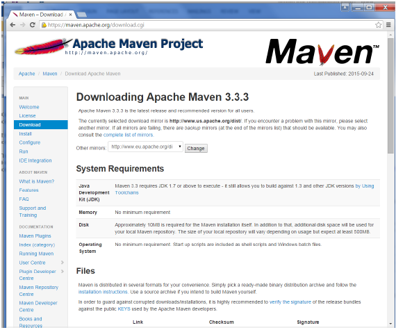 maven install example