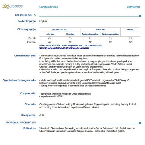 Job Search Skills Format Of Resume