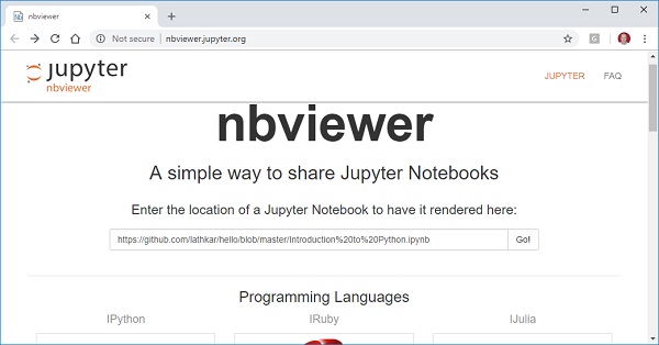 open online jupyter notebook in terminal through julia