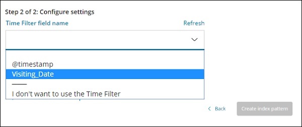 Time Filter field name