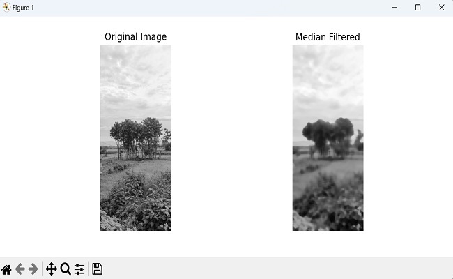 Median Filter Reflect Mode