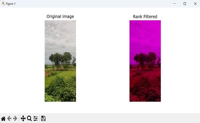 Rank Filter RGB Image