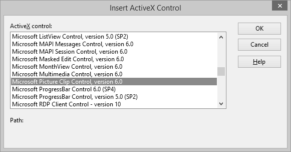install microsoft monthview control 6.0