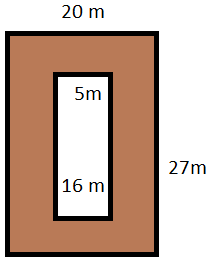 Area between two rectangles Example2