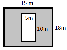 Area between two rectangles Quiz6