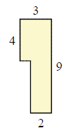 Area of a piecewise rectangular figure Quiz10