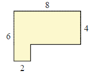 Area of a piecewise rectangular figure Quiz8