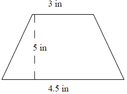 Area of a trapezoid Example1