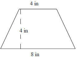 Area of a trapezoid Online Quiz5