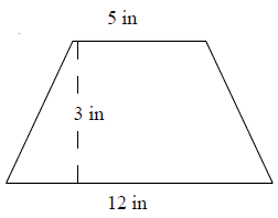 Area of a trapezoid Online Quiz8