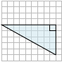 Finding the area of a right triangle on a grid Quiz4