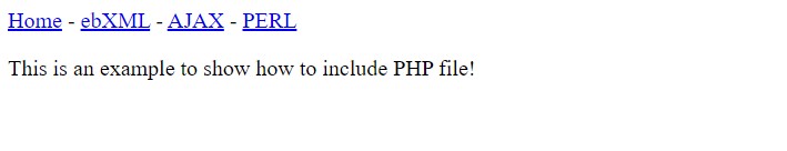 PHP File Include