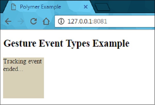 Polymer Gesture Events