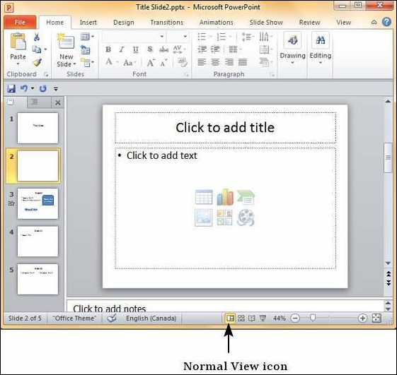 Adding Slide Notes Powerpoint 2010