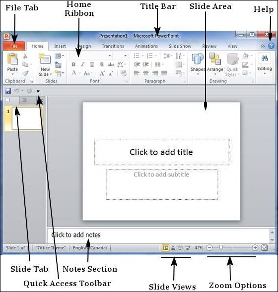 Explore Windows in Powerpoint 2010