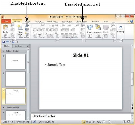 shortcut for new slide on powerpoint