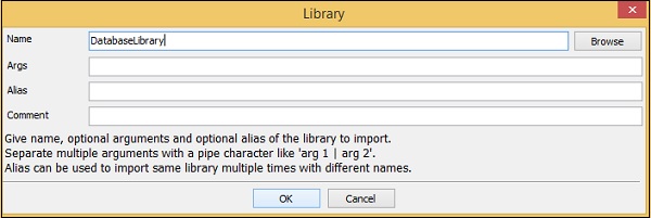 Database Library Name