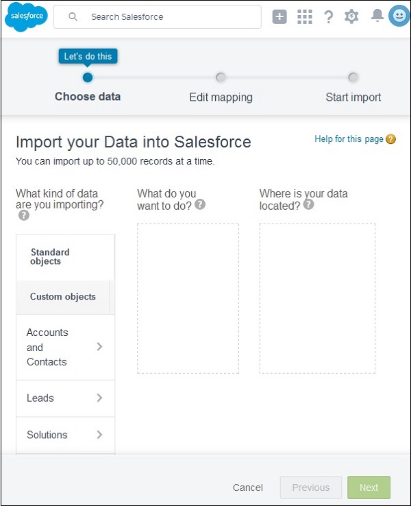 Salesforce Importing Data 1725