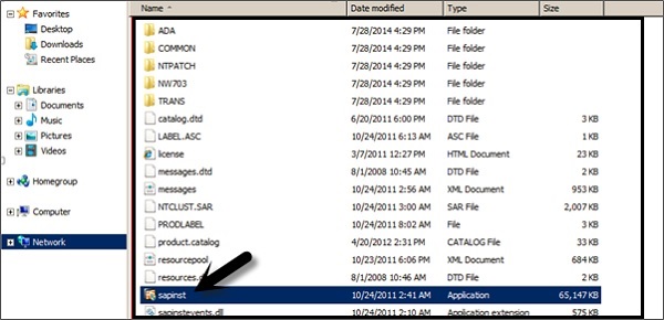sap installation with xml file