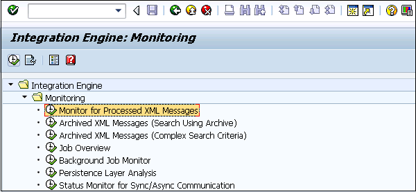 Monitor for Processed XML Messages