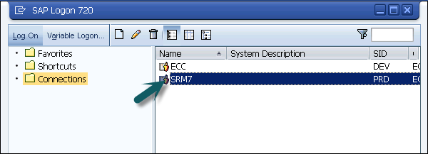 Login To SAP SRM System