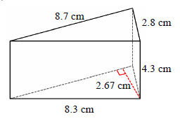 Surface Area of a Triangular Prism Quiz3