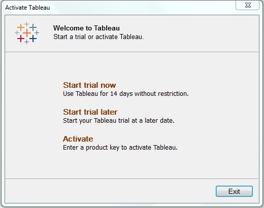 install tableau with key