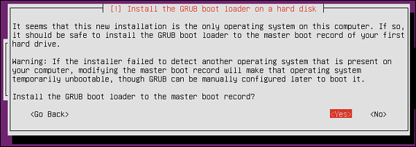Install GRUB Boot Loader