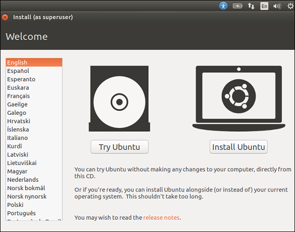 Installing Ubuntu