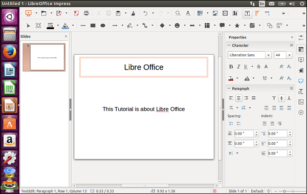 LibreOffice Interface