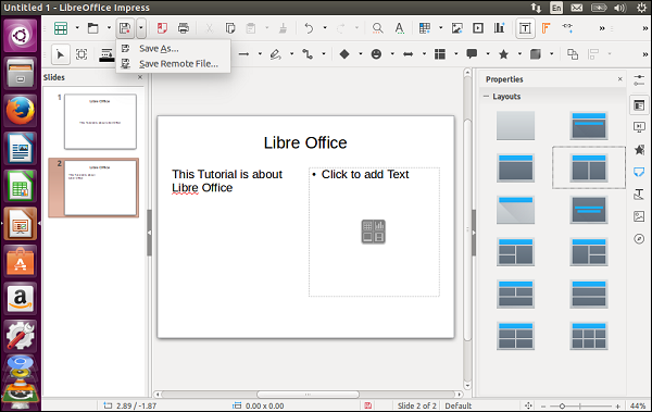 LibreOffice: Introduction to Impress